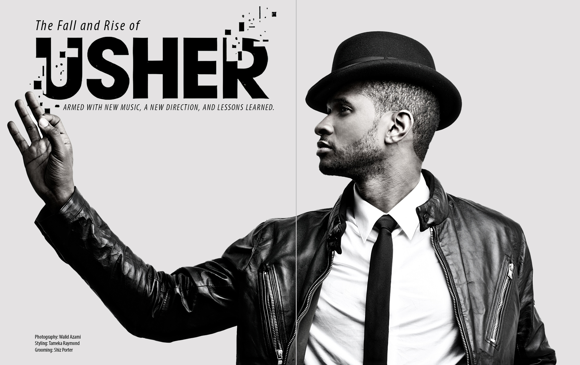 Usher Magazine Cover by Walid Azami
